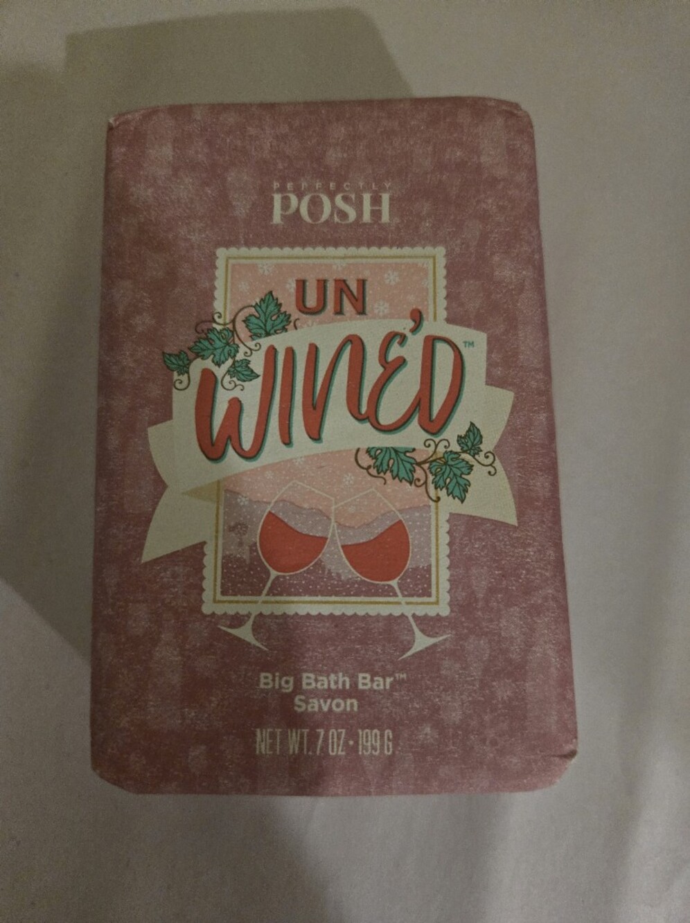 Perfectly Posh Pink Wrapped Bath Bar